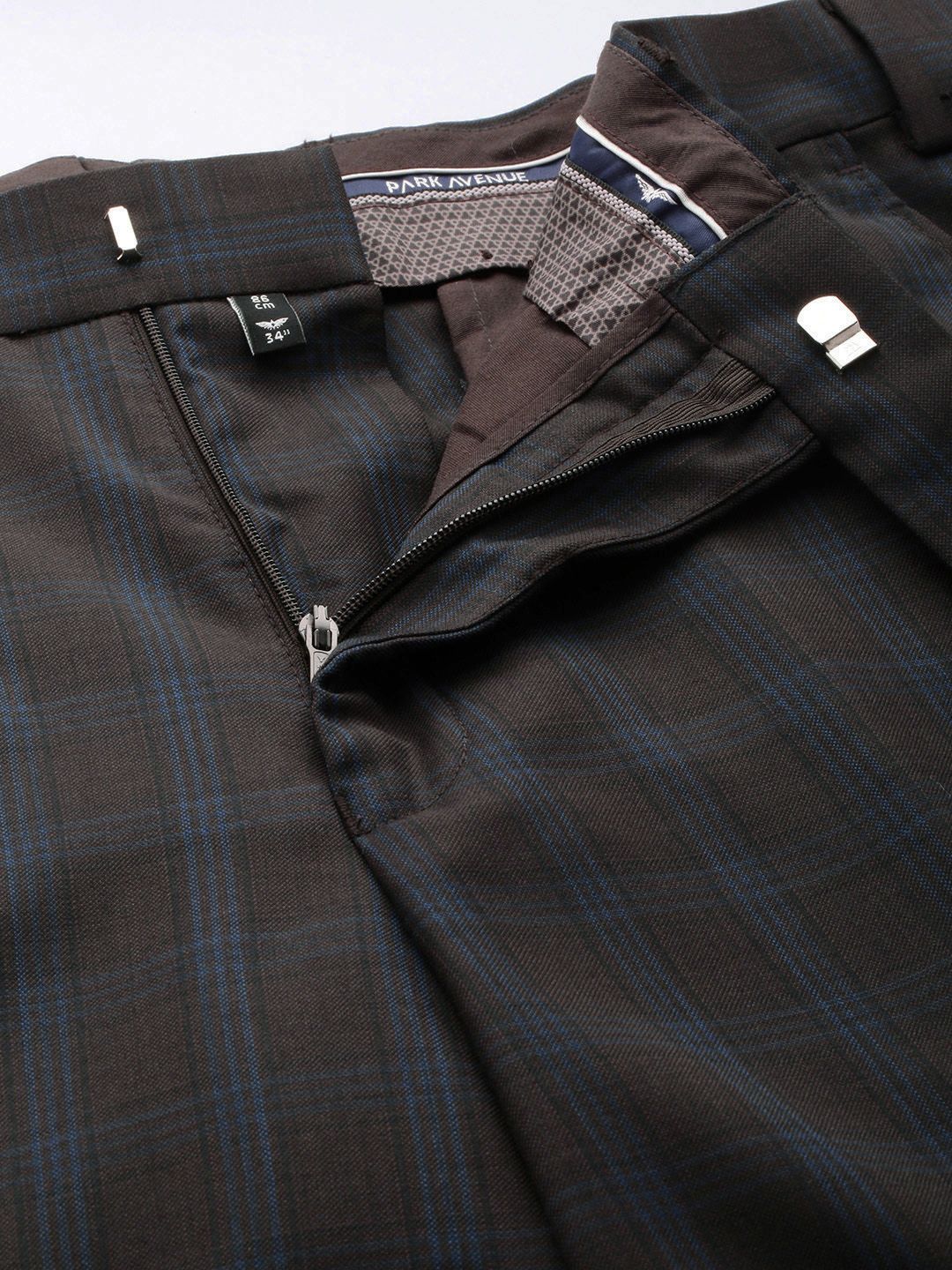 Park Avenue Checked Single Breasted Super Slim Fit 2 Piece Formal Suits