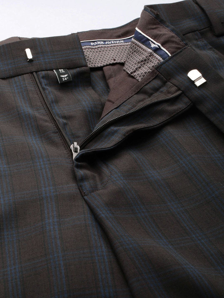 Park Avenue Checked Single Breasted Super Slim Fit 2 Piece Formal Suits