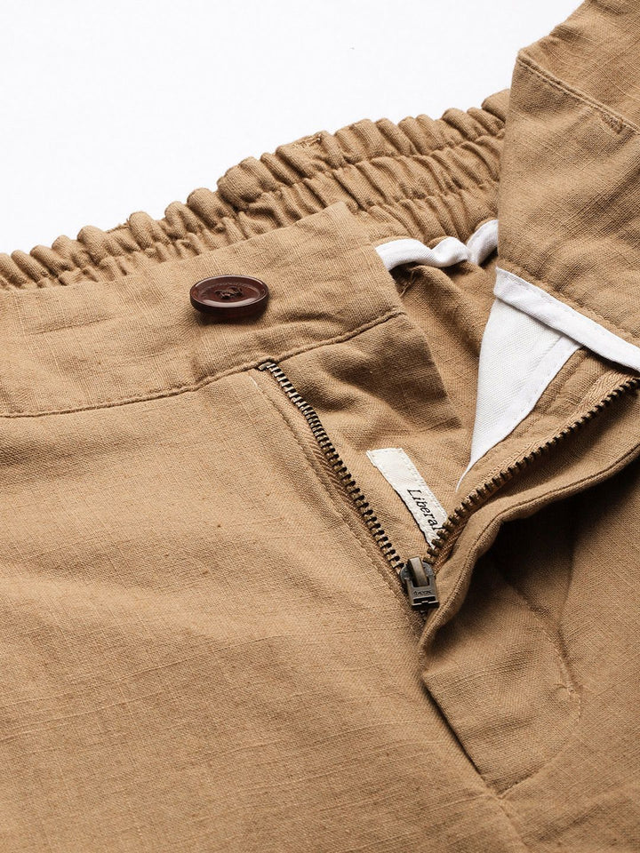 Mr Bowerbird Men Slim Fit High-Rise Cargos