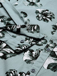 The Indian Garage Co Men Blue Classic Floral Printed Casual Shirt
