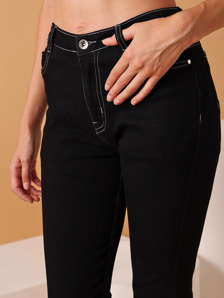 STREET 9 BASICS Women Narrow Slim Fit Clean Look Stretchable Jeans