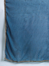 Indo Era Ethnic Motifs Embroidered Zari Kurta With Trousers & Dupatta