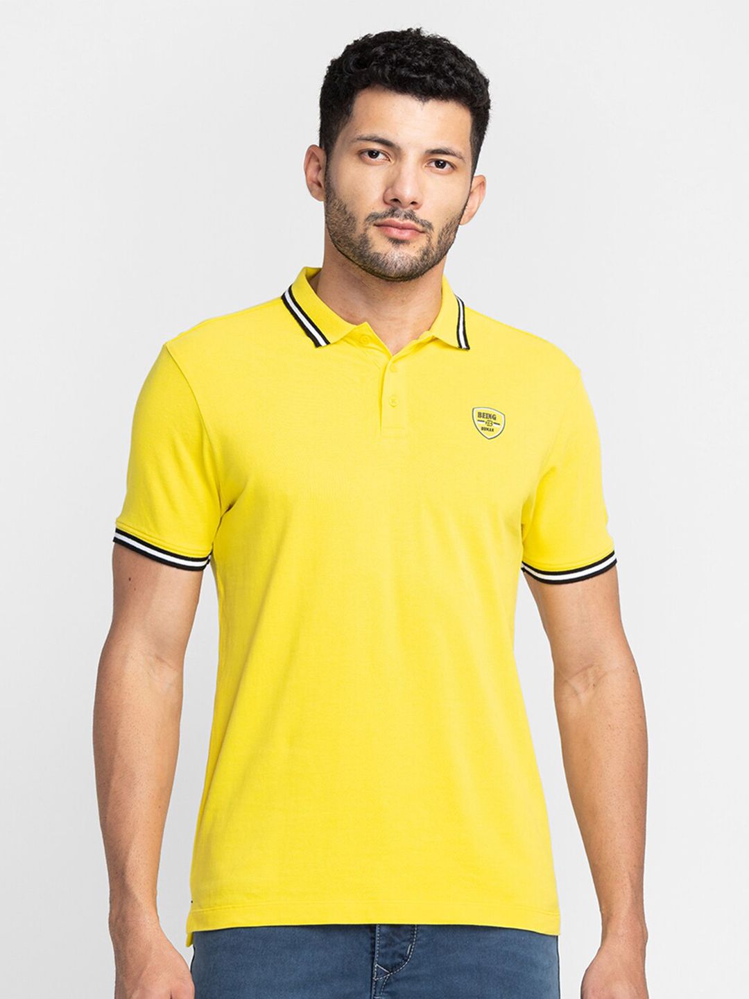 Being Human Polo Collar Short Sleeves T-shirt