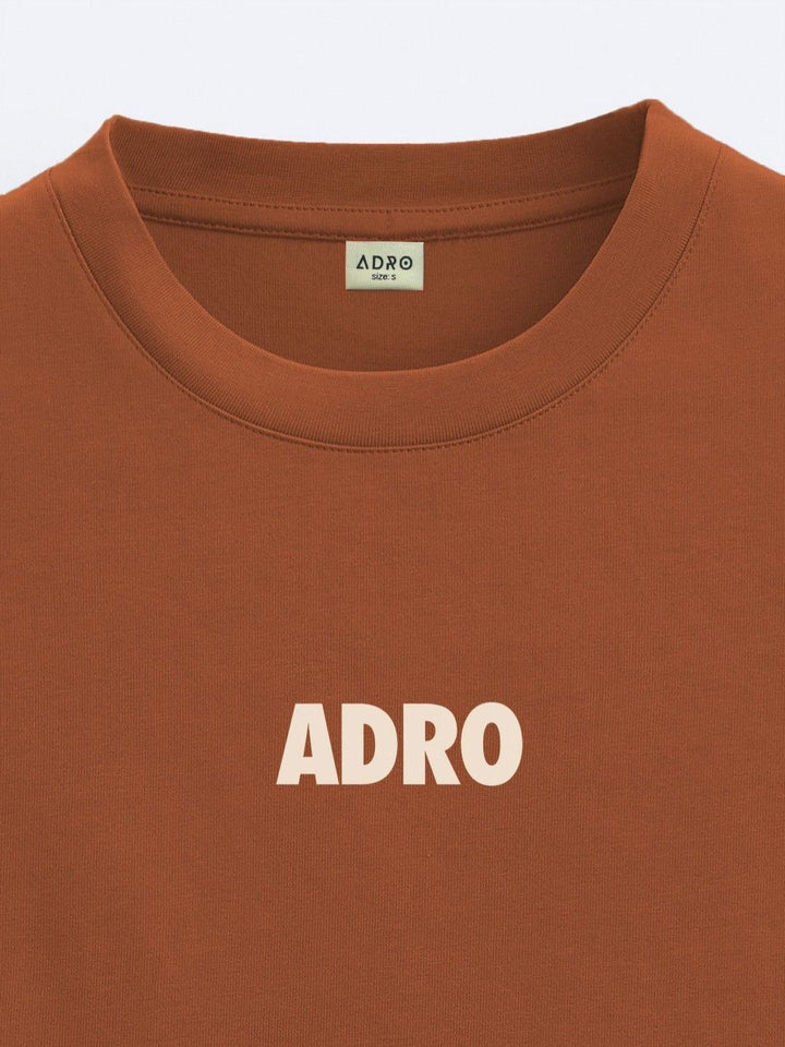 ADRO Men Typography Printed V-Neck T-shirt