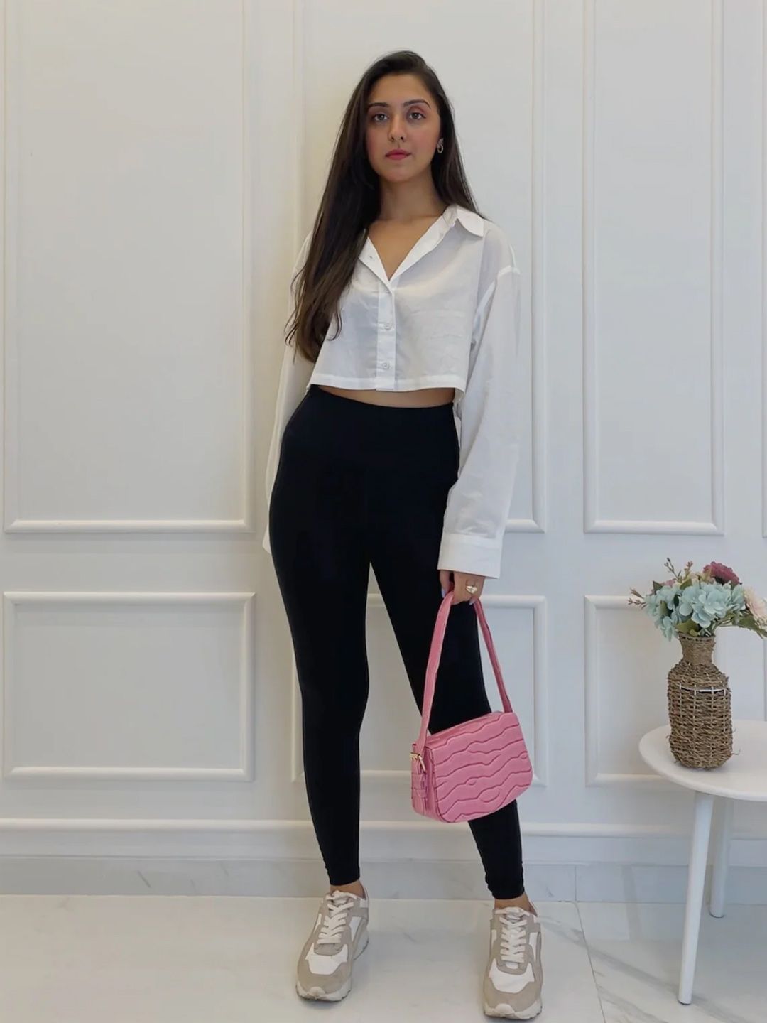 SASSAFRAS Women Black Slim Fit Solid Treggings