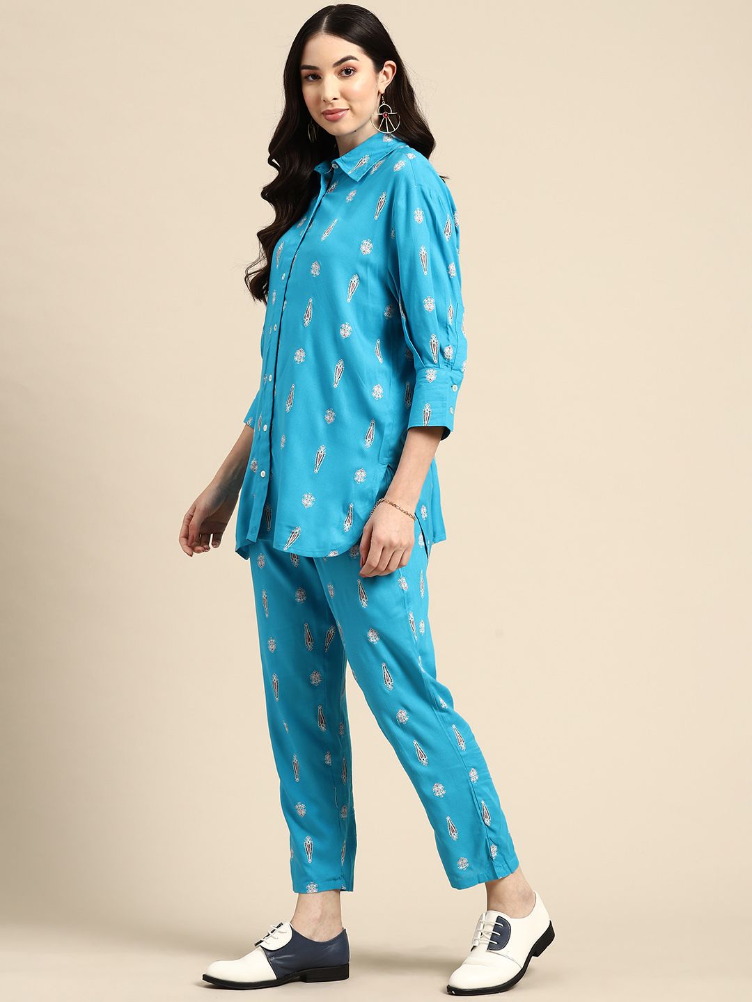 Anouk Ethnic Motifs Printed Regular Kurta with Trousers