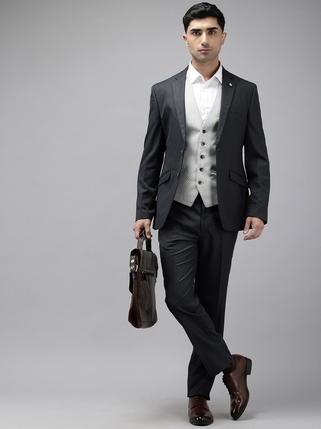 Park Avenue single Slim Fit 3-piece Suit Formal