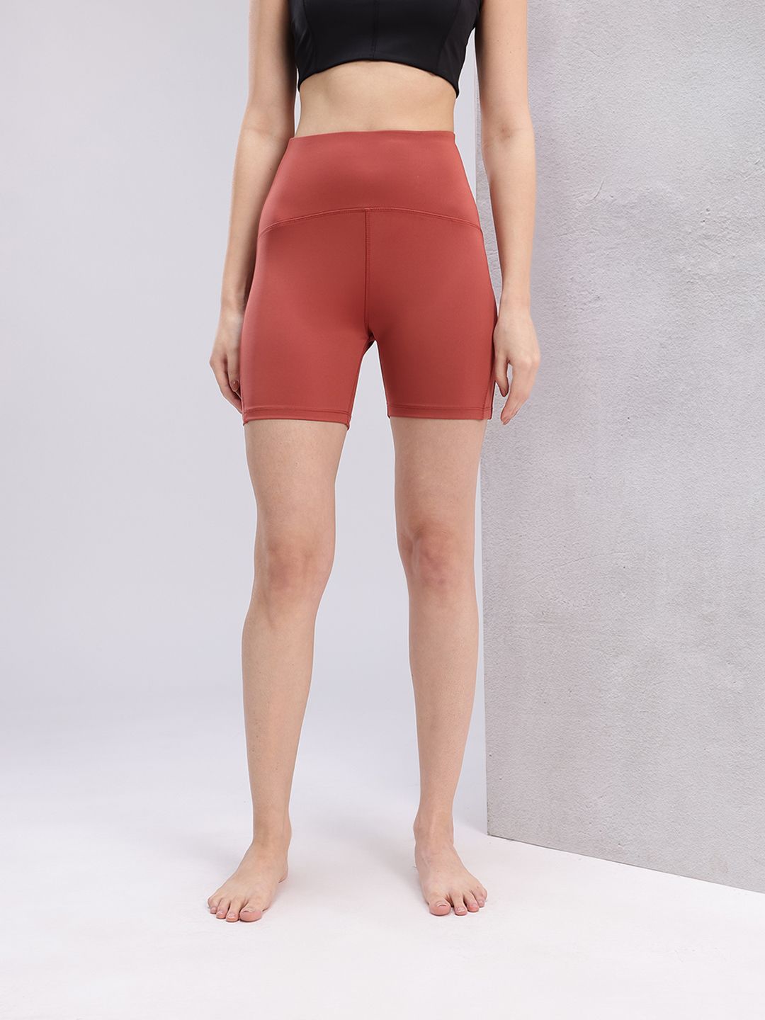HRX by Hrithik Roshan Women Mid-Rise Rapid-Dry Yoga Shorts