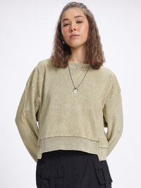 DressBerry Dyed Drop-Shoulder Sweatshirt