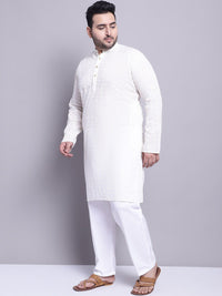 SOJANYA PLUS Self Design Pure Cotton Kurta With Pyjamas & With Nehru Jacket