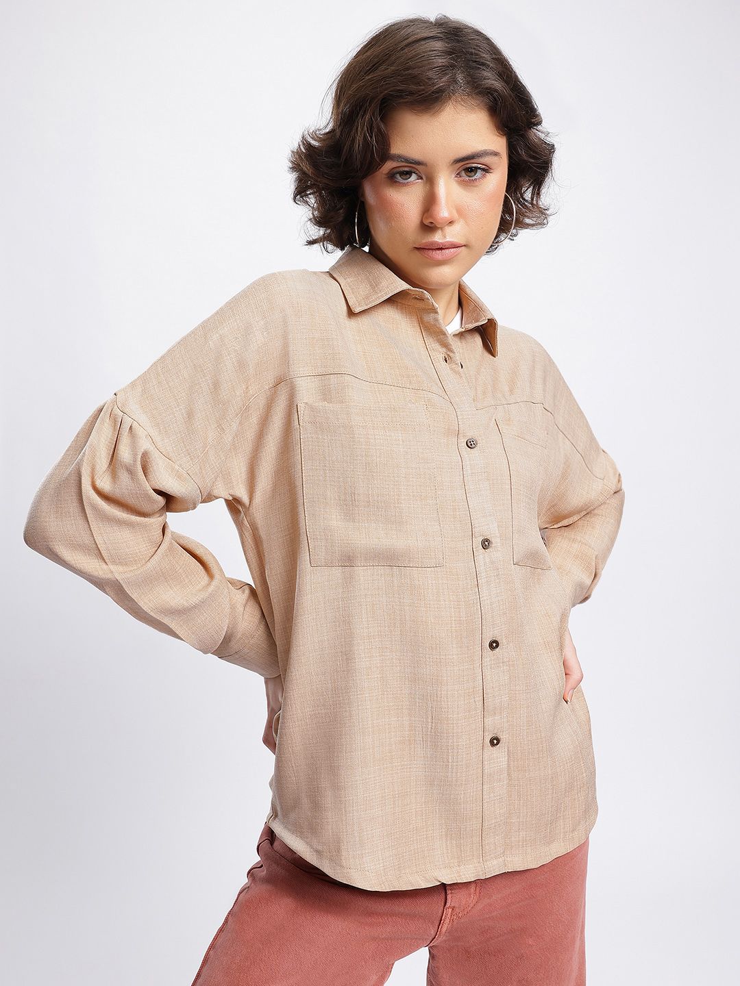DressBerry Elegant Essence Drop-Shoulder Shirt