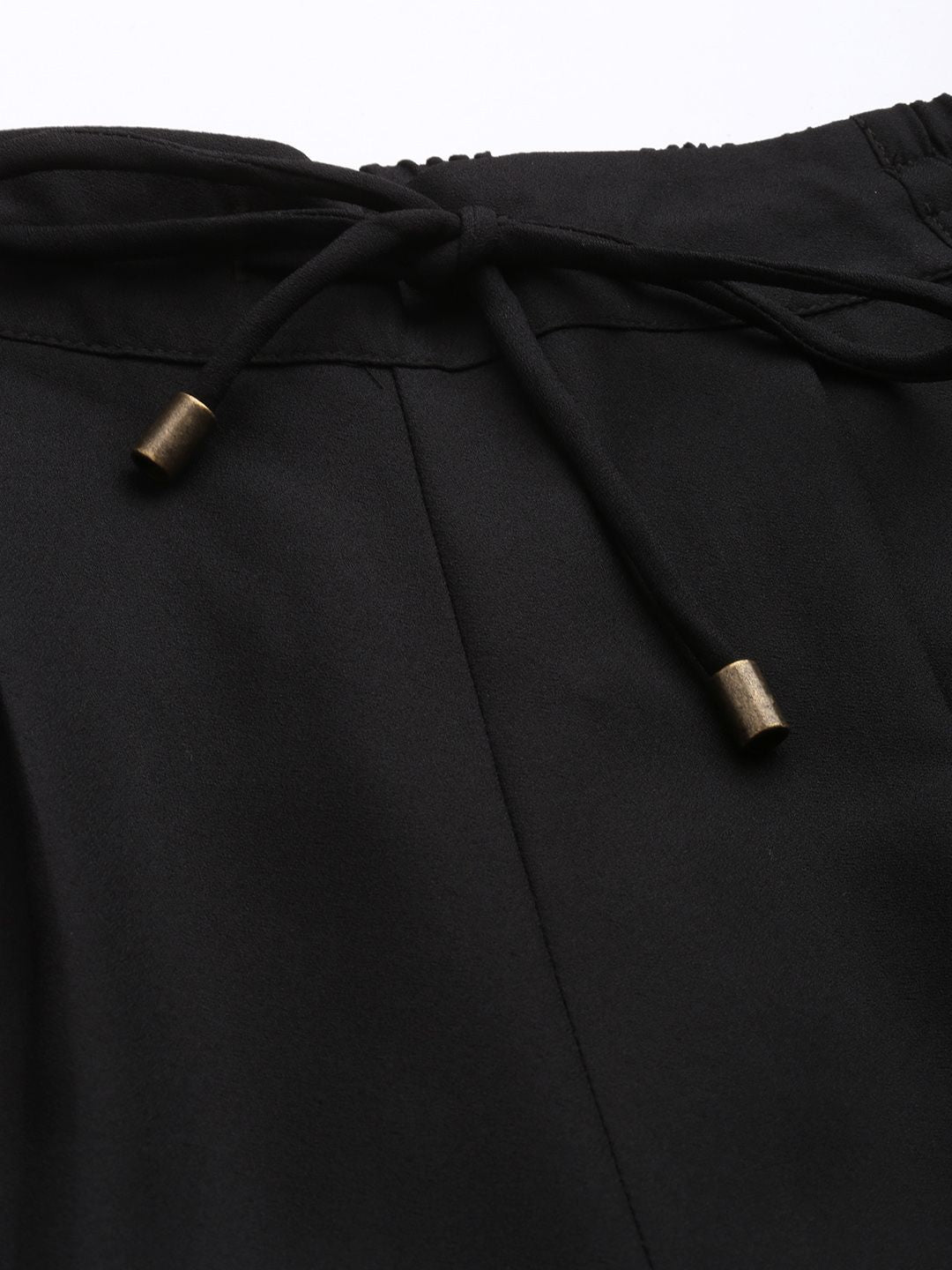 all about you Women Black Slim Fit Solid Trousers