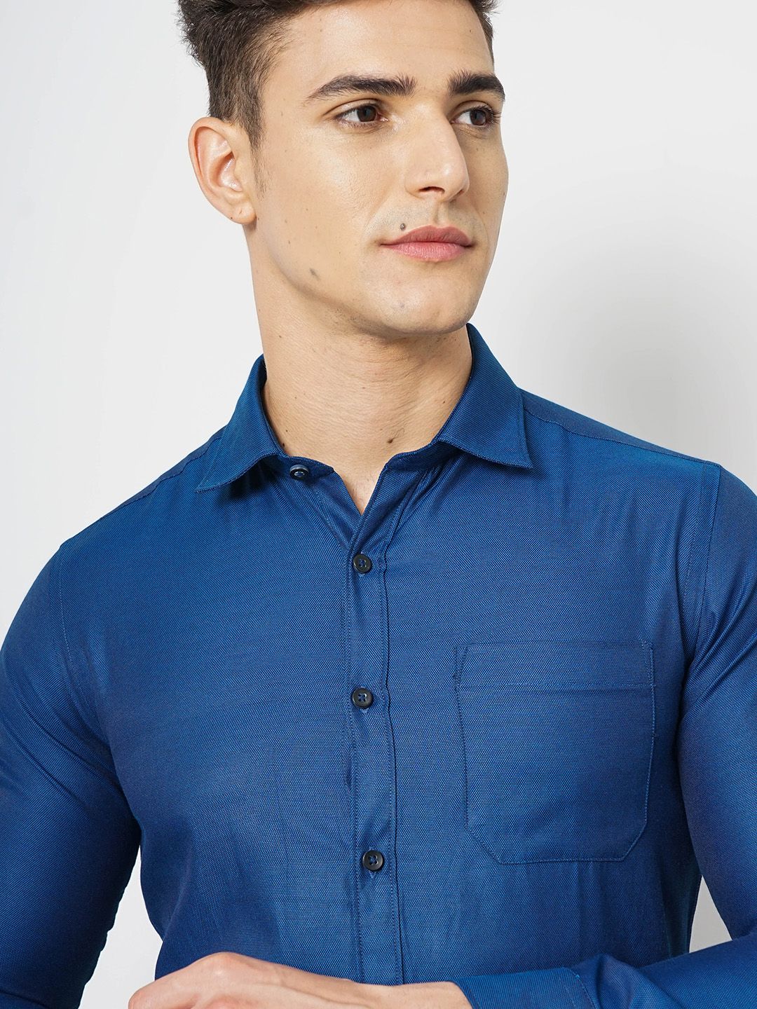 The Indian Garage Co. X Luxe Slim Fit Spread Collar Long Sleeves Formal Shirt