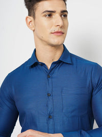 The Indian Garage Co. X Luxe Slim Fit Spread Collar Long Sleeves Formal Shirt