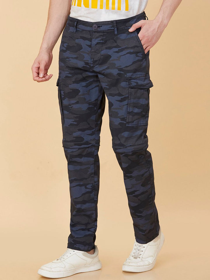 Being Human Men Camouflage Printed Slim Fit Cargos