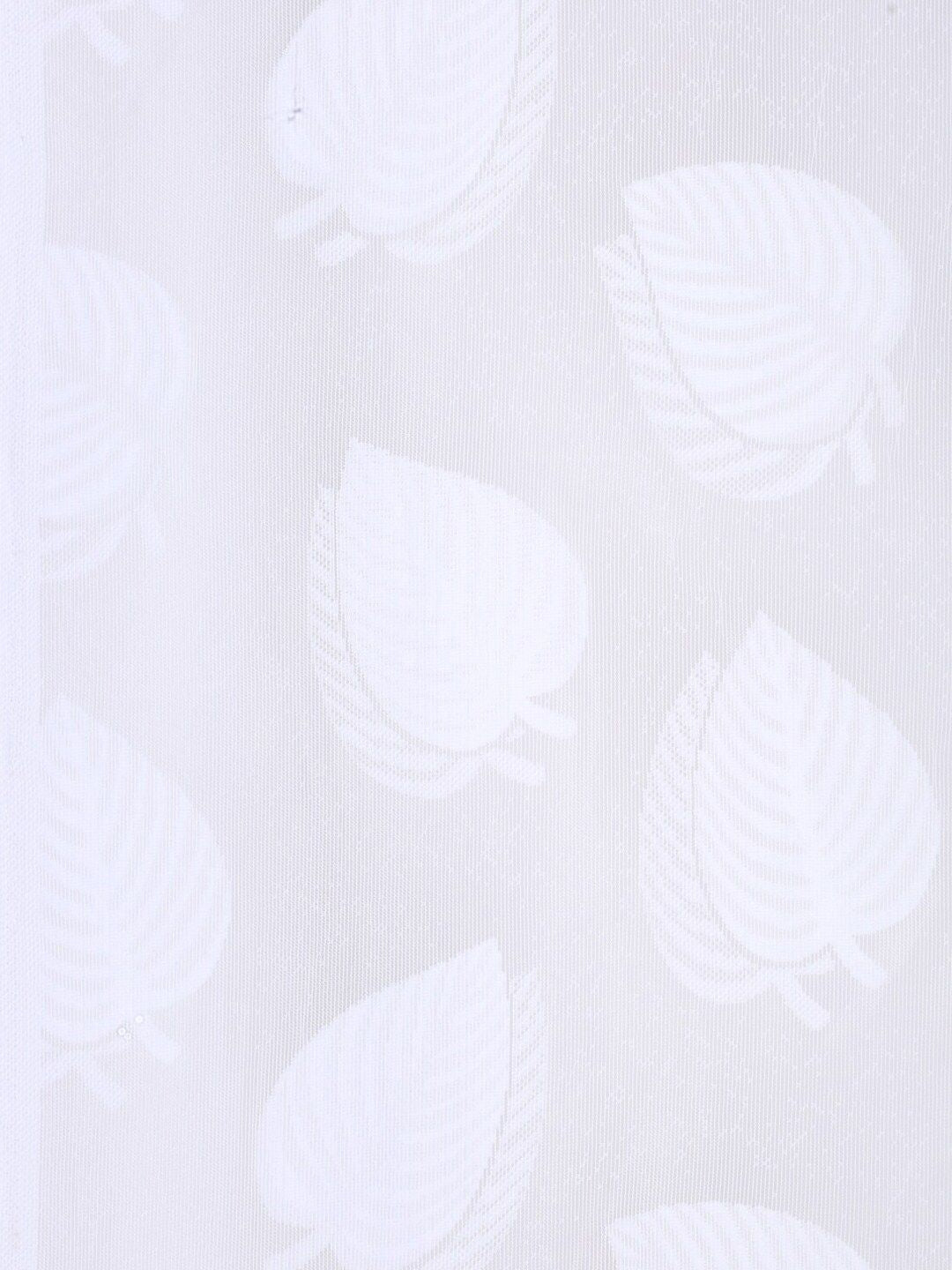 HOSTA HOMES White Floral Long Door Curtain