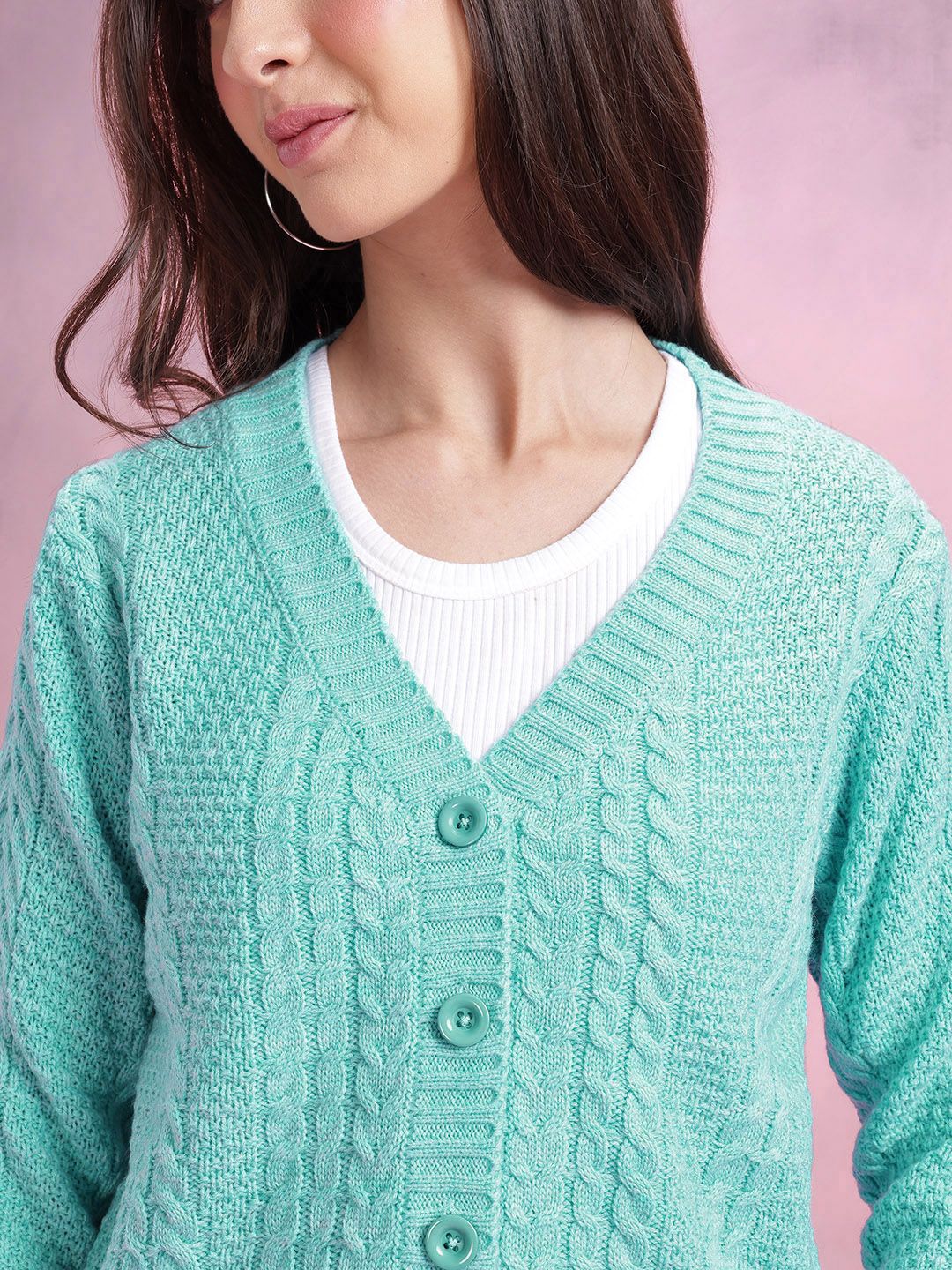 DressBerry Cable Knit Cardigan