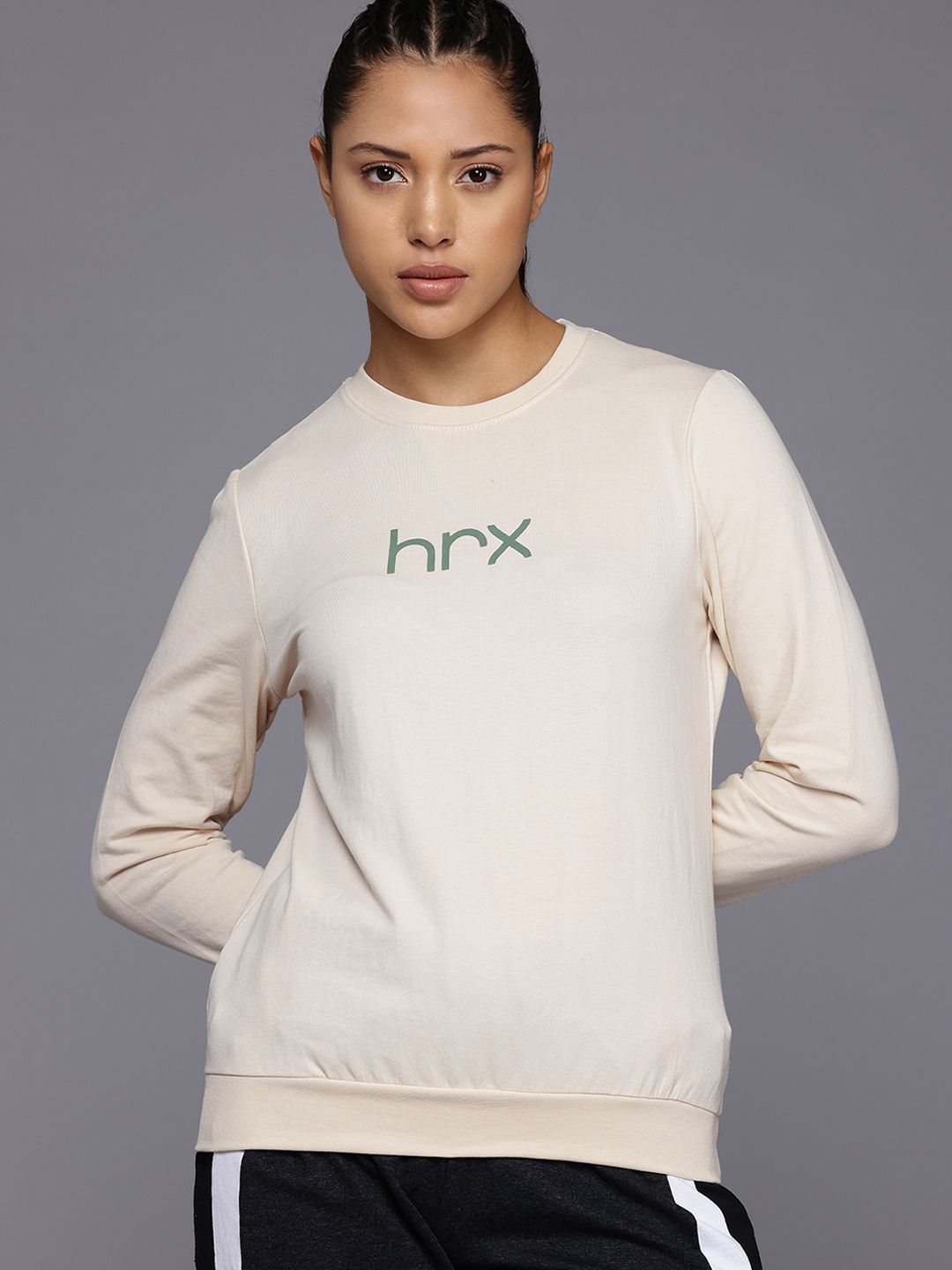 HRX by Hrithik Roshan Printed Outdoor Sweatshirt