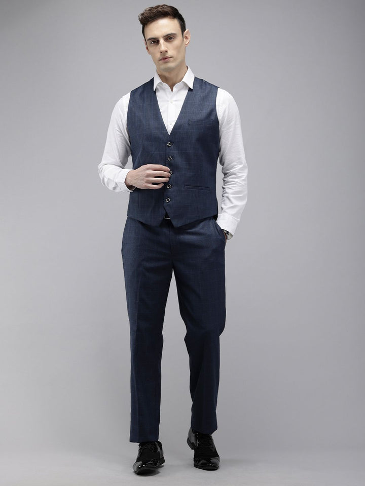 Park Avenue Notched Lapel Collar 3 Piece Formal Suit