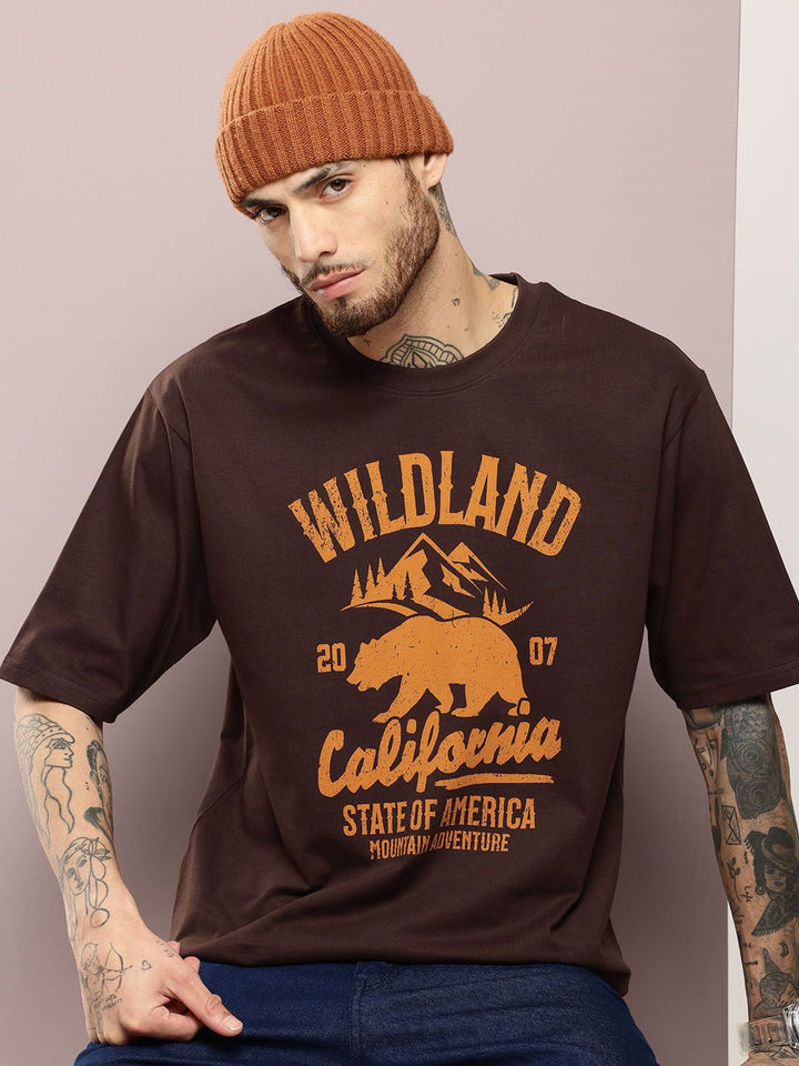 DILLINGER Men Graphic Printed Oversized T-shirt