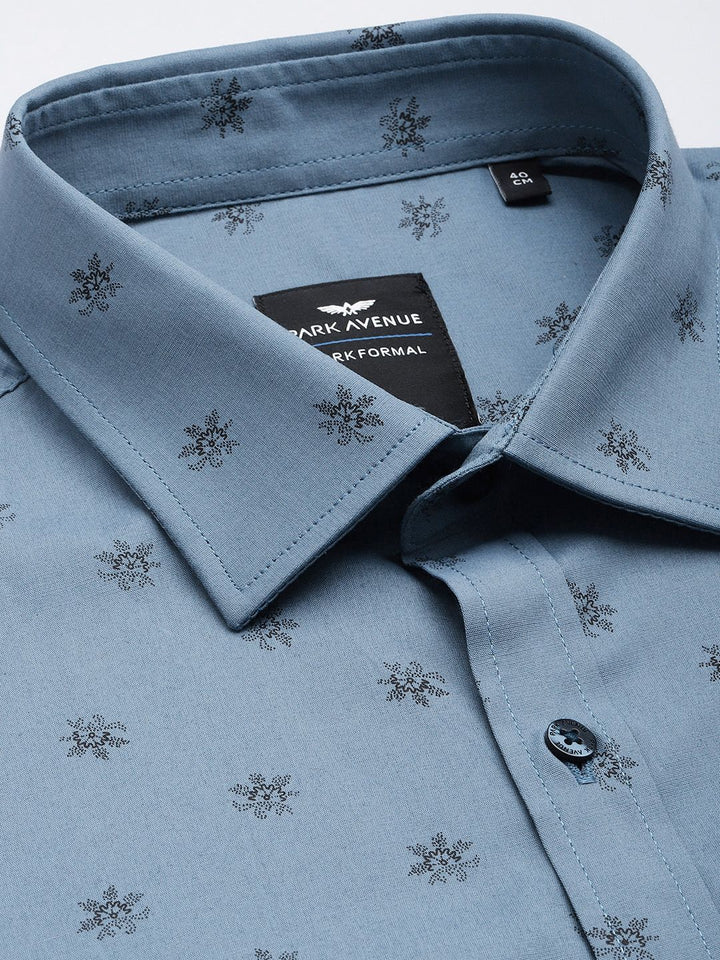 Park Avenue Slim Fit Floral Printed Formal Shirt