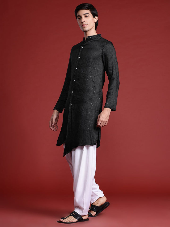 Anouk Tyohaar Collection Sequinned Asymmetric Kurta