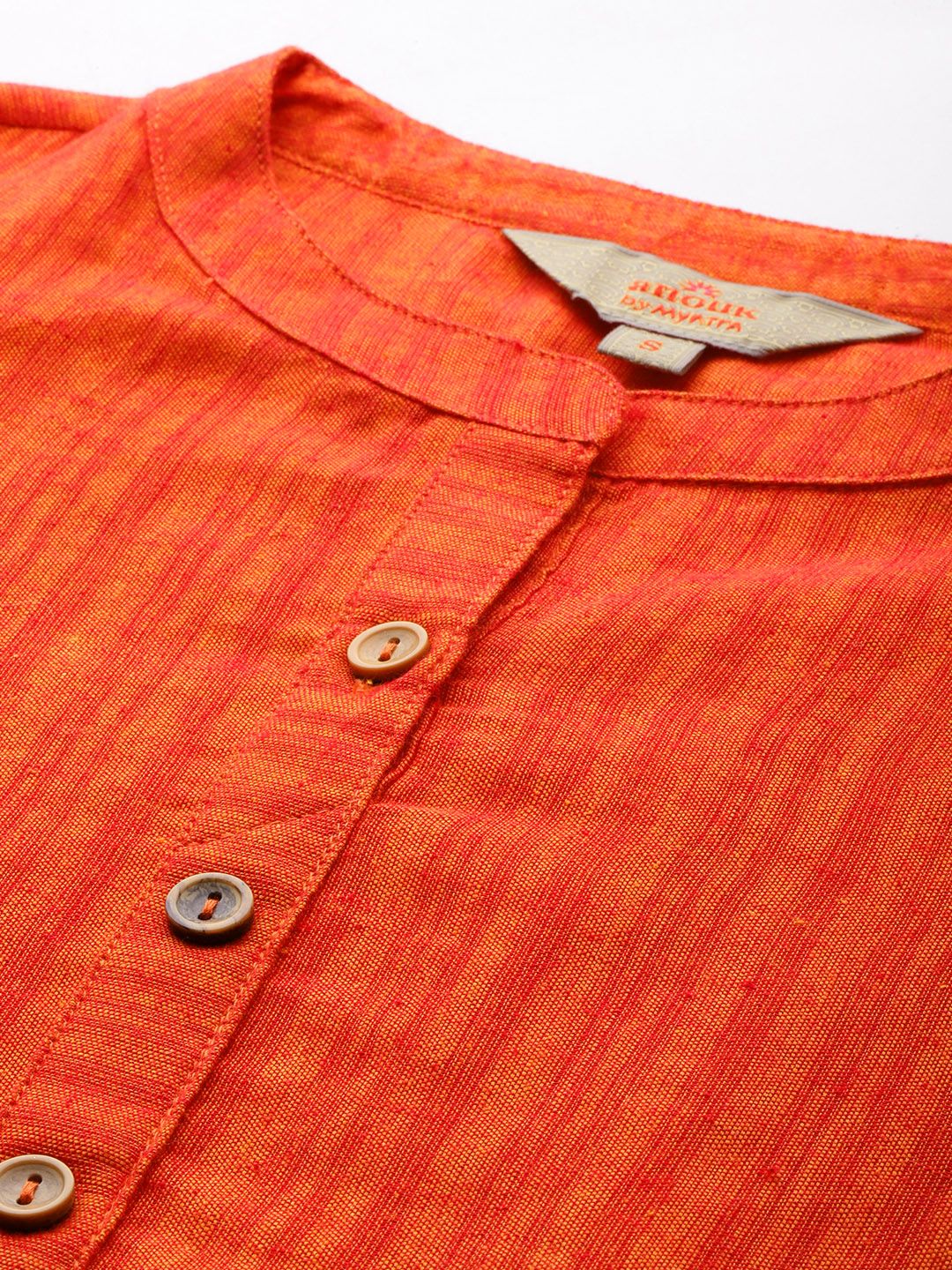 Anouk Women Mandarin Collar Straight Kurta