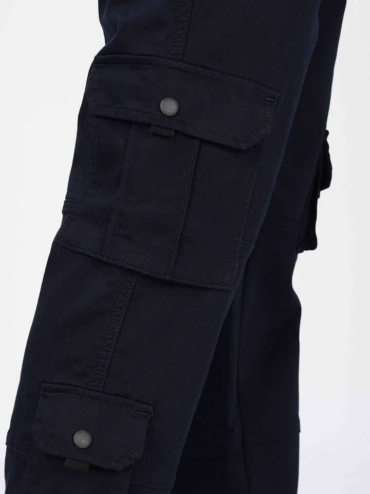 Eszett Lelaki Cotton Regular Fit Cargos Trousers