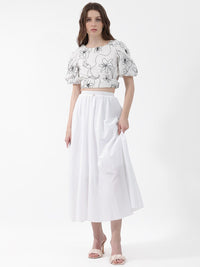 RAREISM Flared Midi Skirts