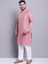 SOJANYA PLUS Ethnic Motifs Woven Design Kurta With Pyjamas & Nehru Jacket