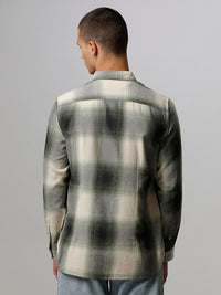 THE BEAR HOUSE Men Slim Fit Checked Pure Cotton Casual Shirt