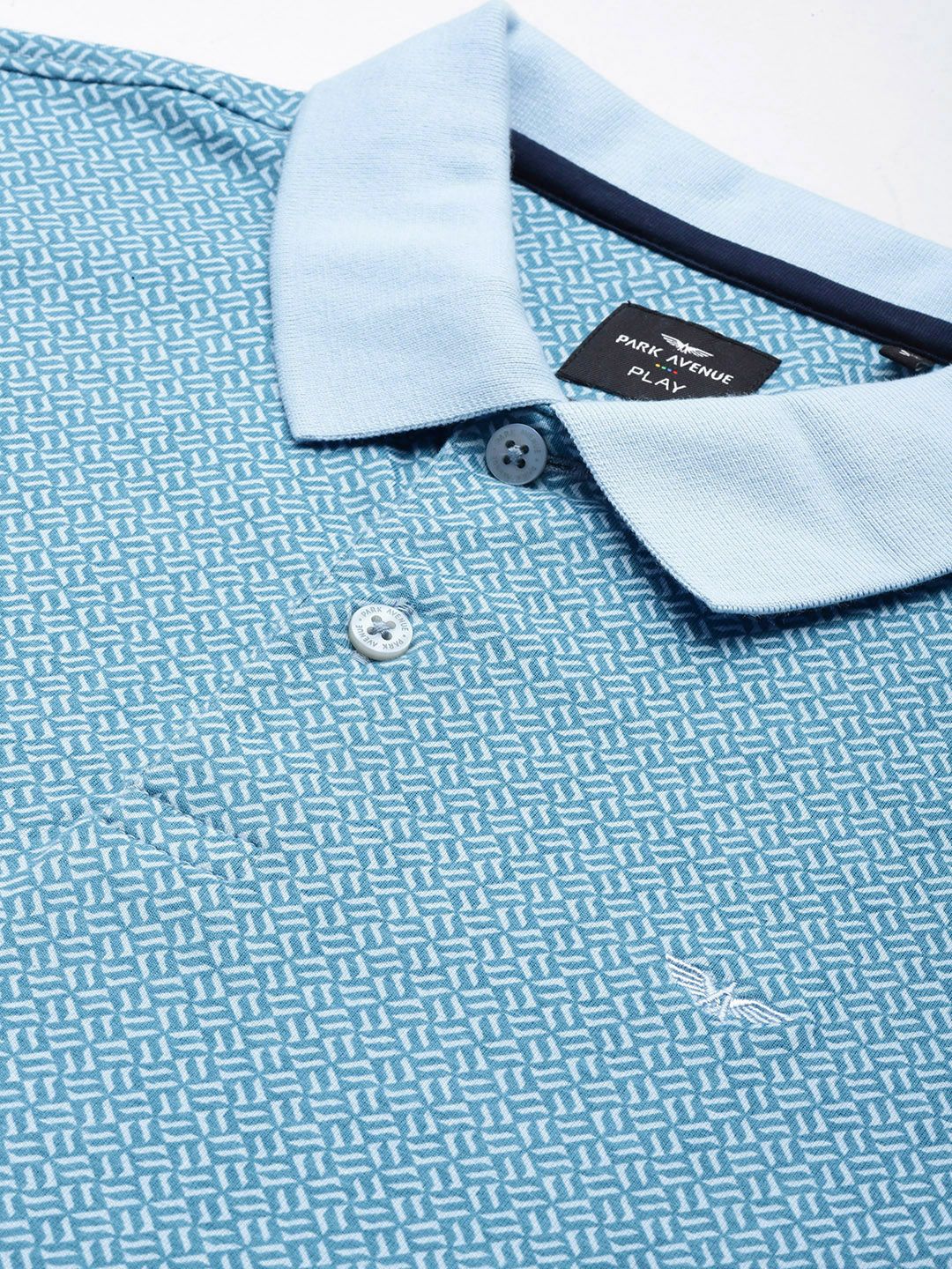 Park Avenue Printed Polo Collar Slim Fit T-shirt