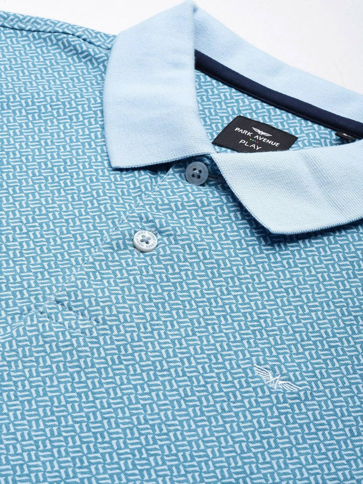 Park Avenue Printed Polo Collar Slim Fit T-shirt