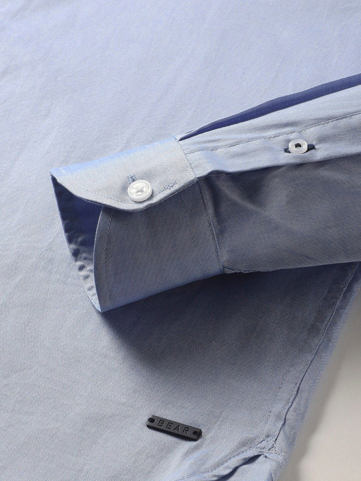 THE BEAR HOUSE Slim Fit Opaque Cotton Formal Shirt