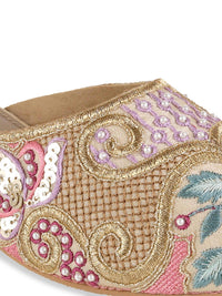 Mochi Women Embellished Block Mules