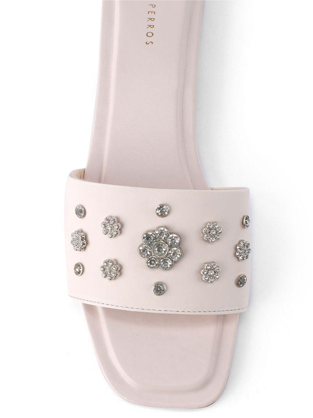 Lino Perros Women Embellished Open Toe Flats