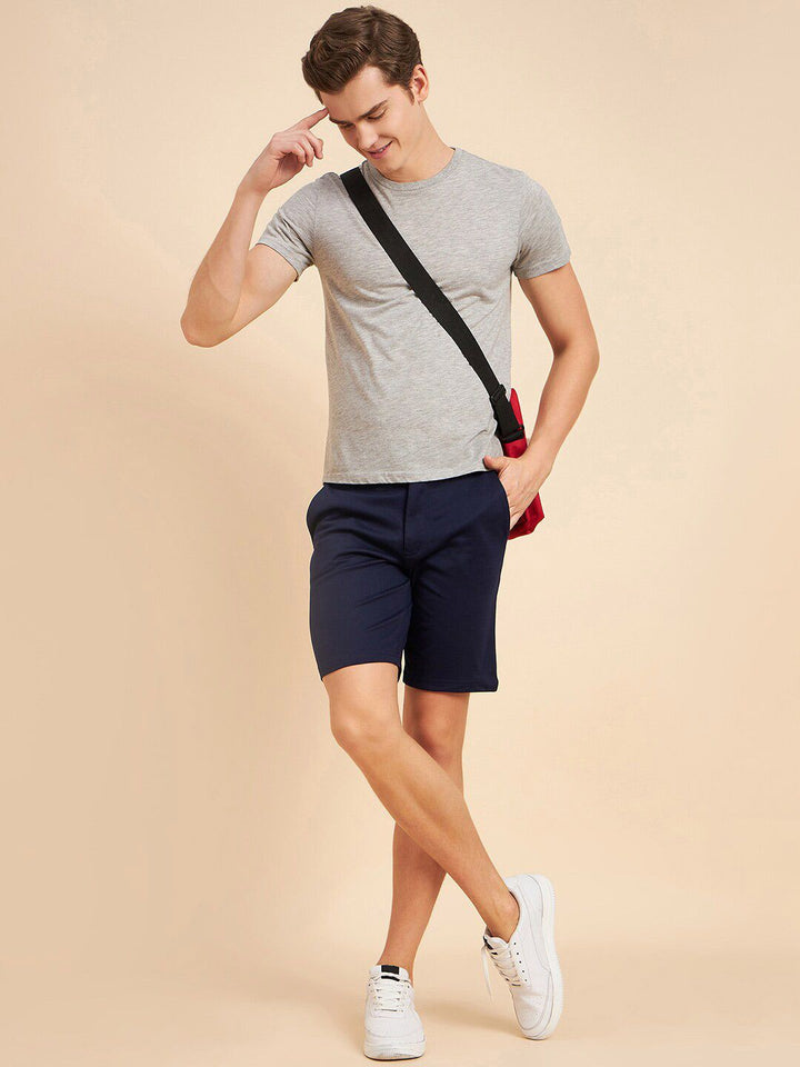 Sweet Dreams Men Indigo Mid-Rise Cotton Shorts