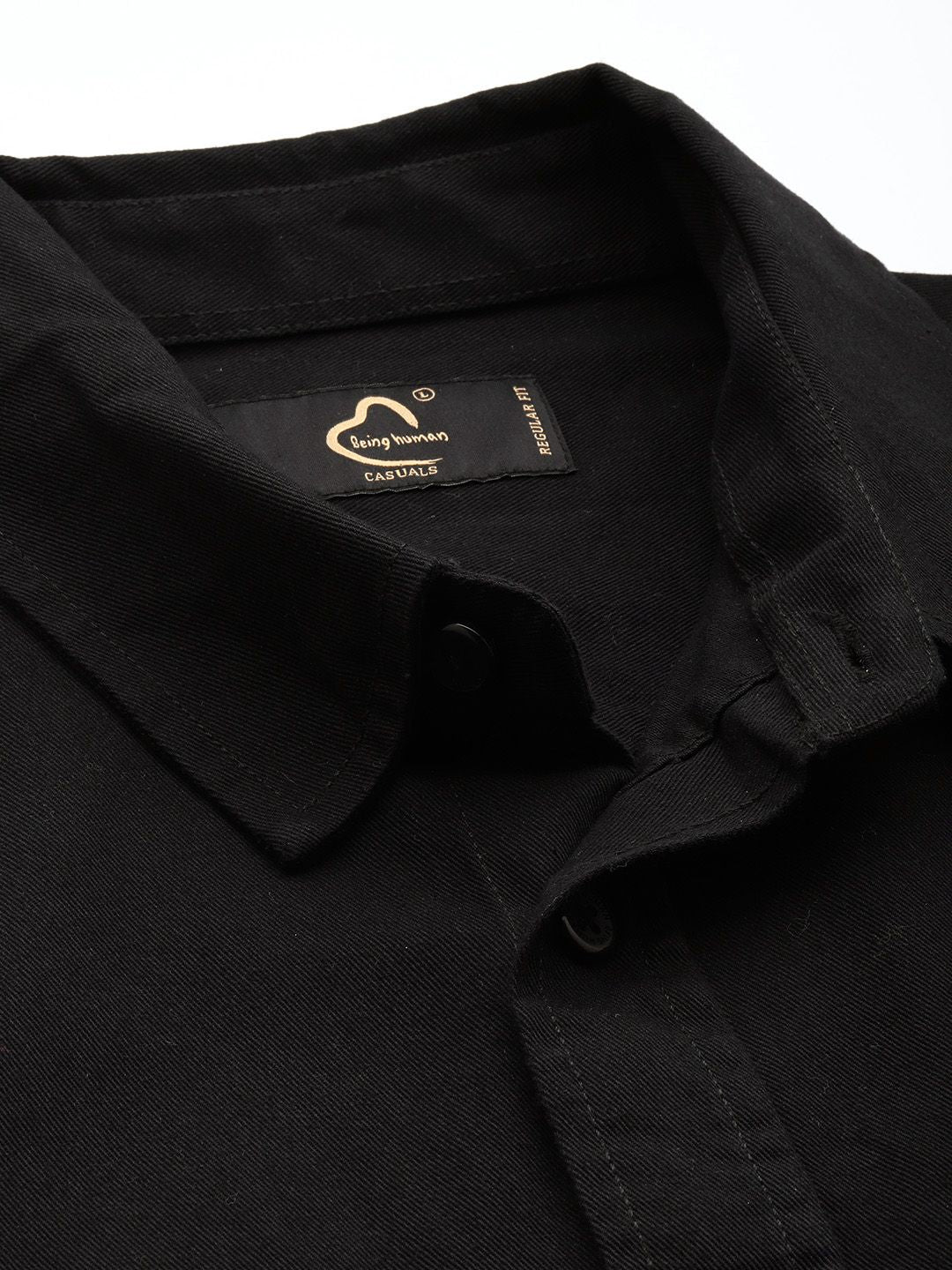 Being Human Drop-Shoulder Sleeves Pure Cotton Casual Shirt