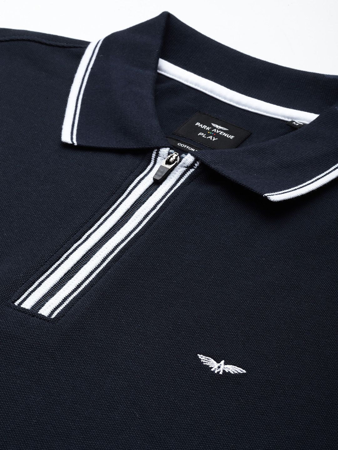 Park Avenue Polo Collar T-shirt with Zip Closure