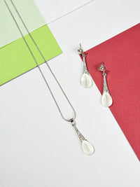 Set Perhiasan Batu Berbadat Sohi Perak Silver