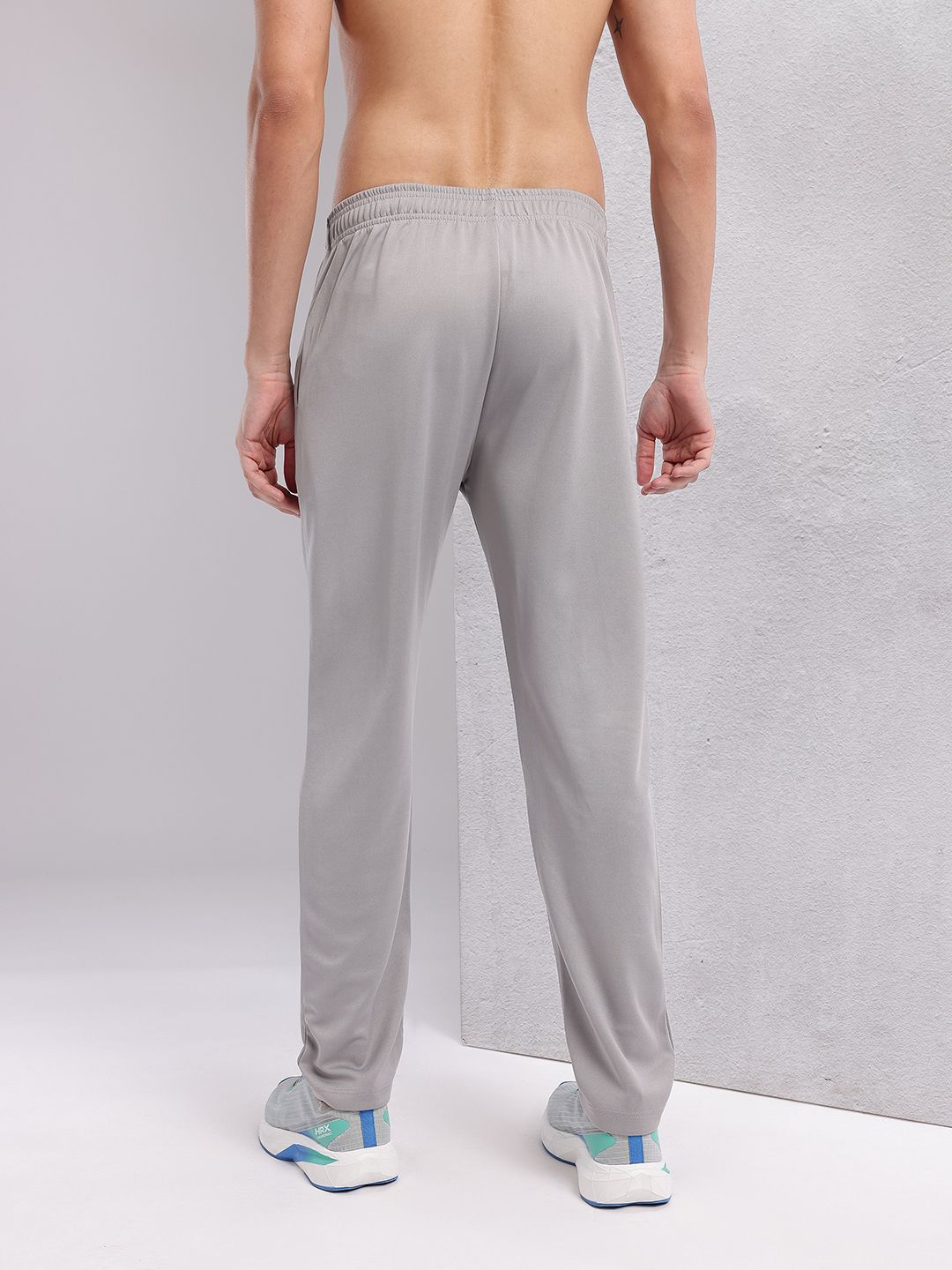 HRX by Hrithik Roshan Men Brand Logo Printed Mid-Rise Rapid-Dry Running Track Pants