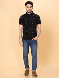 Being Human Conversational Printed Polo Collar Cotton T-shirt