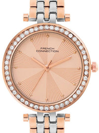 French Connection Women Round Dial & Stainless Steel Straps Analogue Watch FCN0146RTM