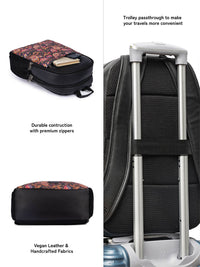 ZOUK Printed Backpack With Compression Straps