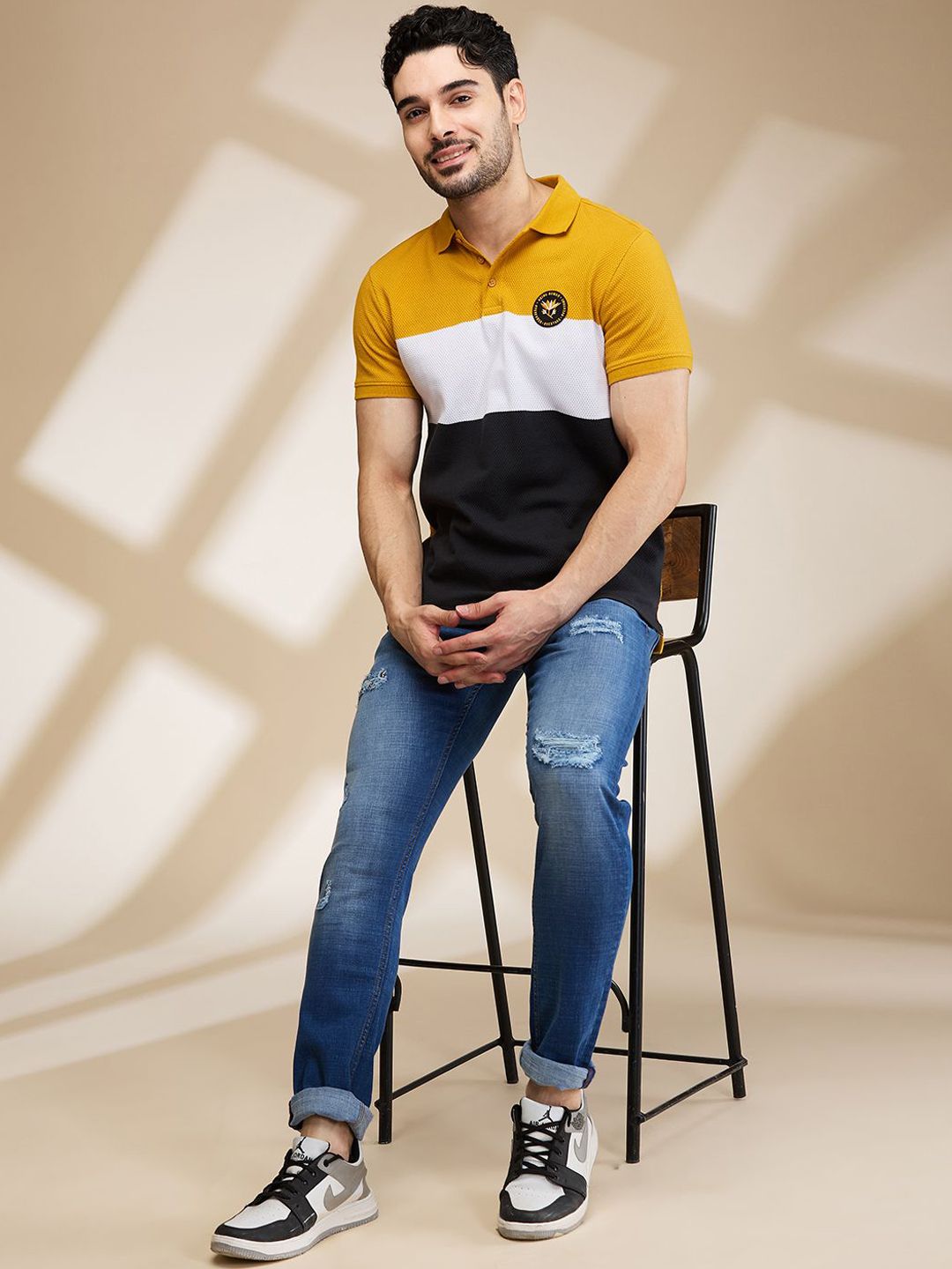 Being Human Men Slim Fit Mildly Distressed Light Fade Jeans