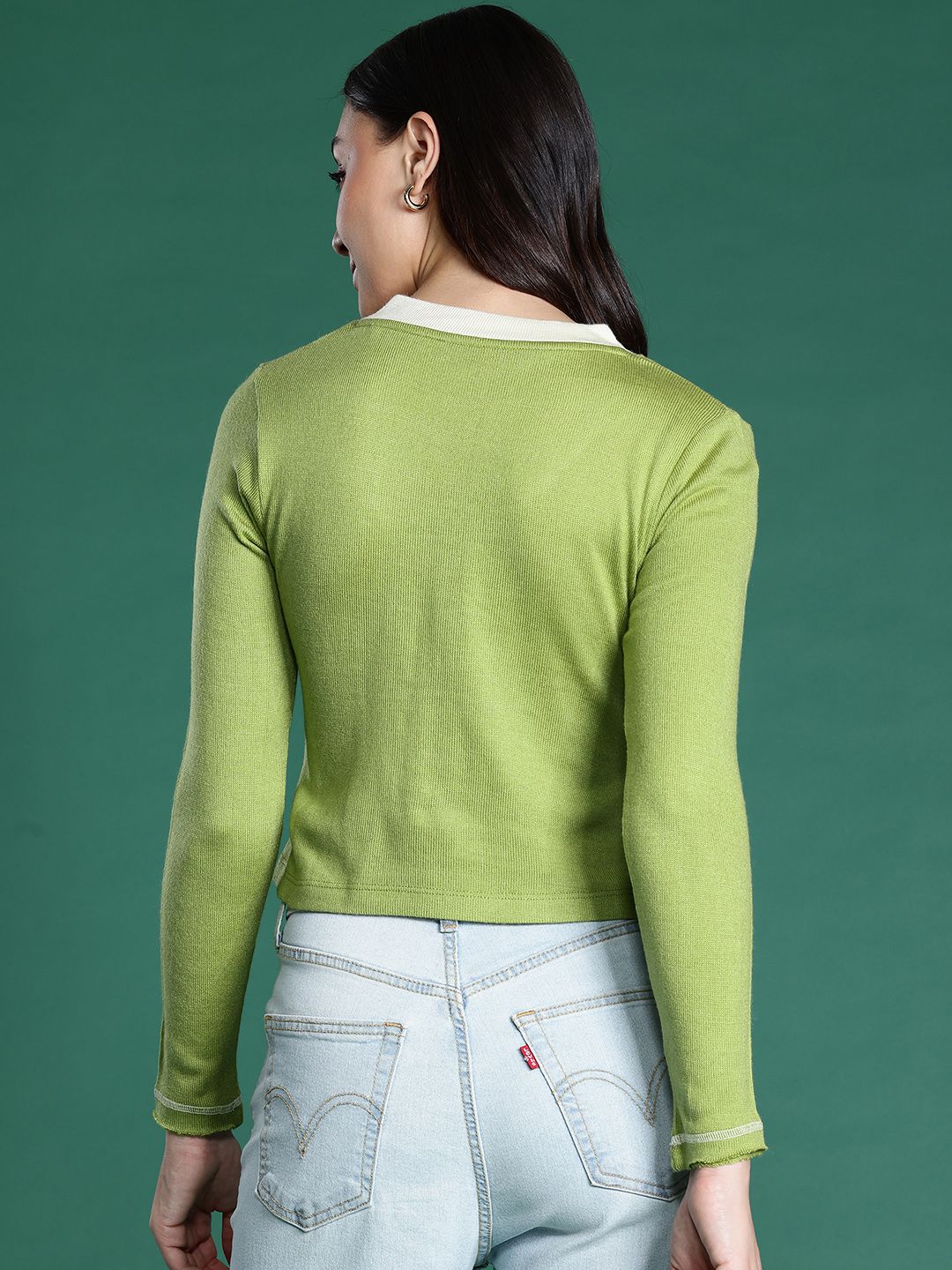 DressBerry Pure Acrylic Crop Pullover