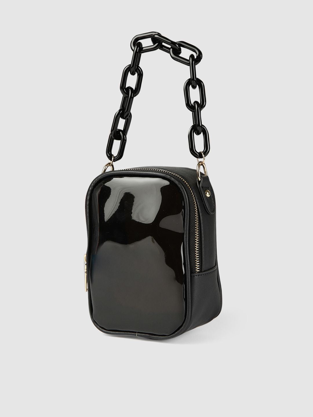 DressBerry Black Solid Sling Bag