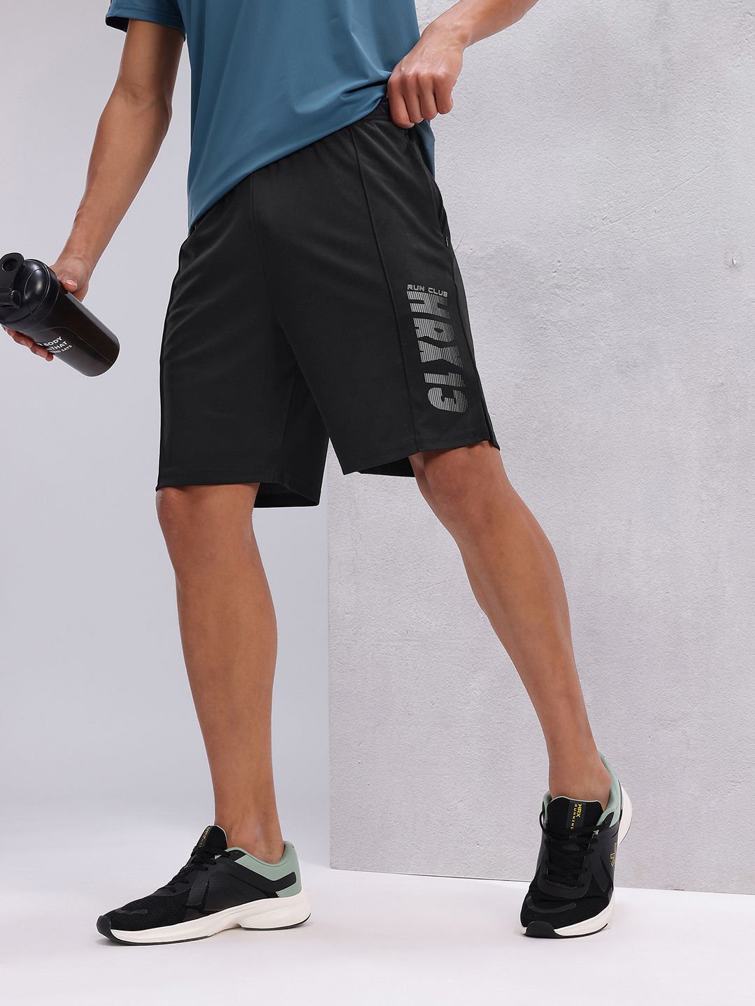 HRX by Hrithik Roshan Men Typography Printed Rapid-Dry Running Shorts