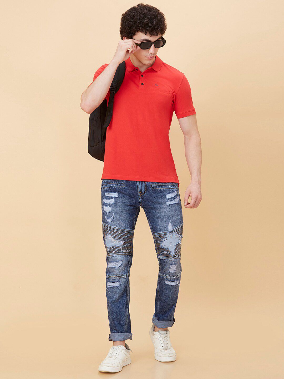Menjadi T-Shirt Lengan Pendek Polo Manusia