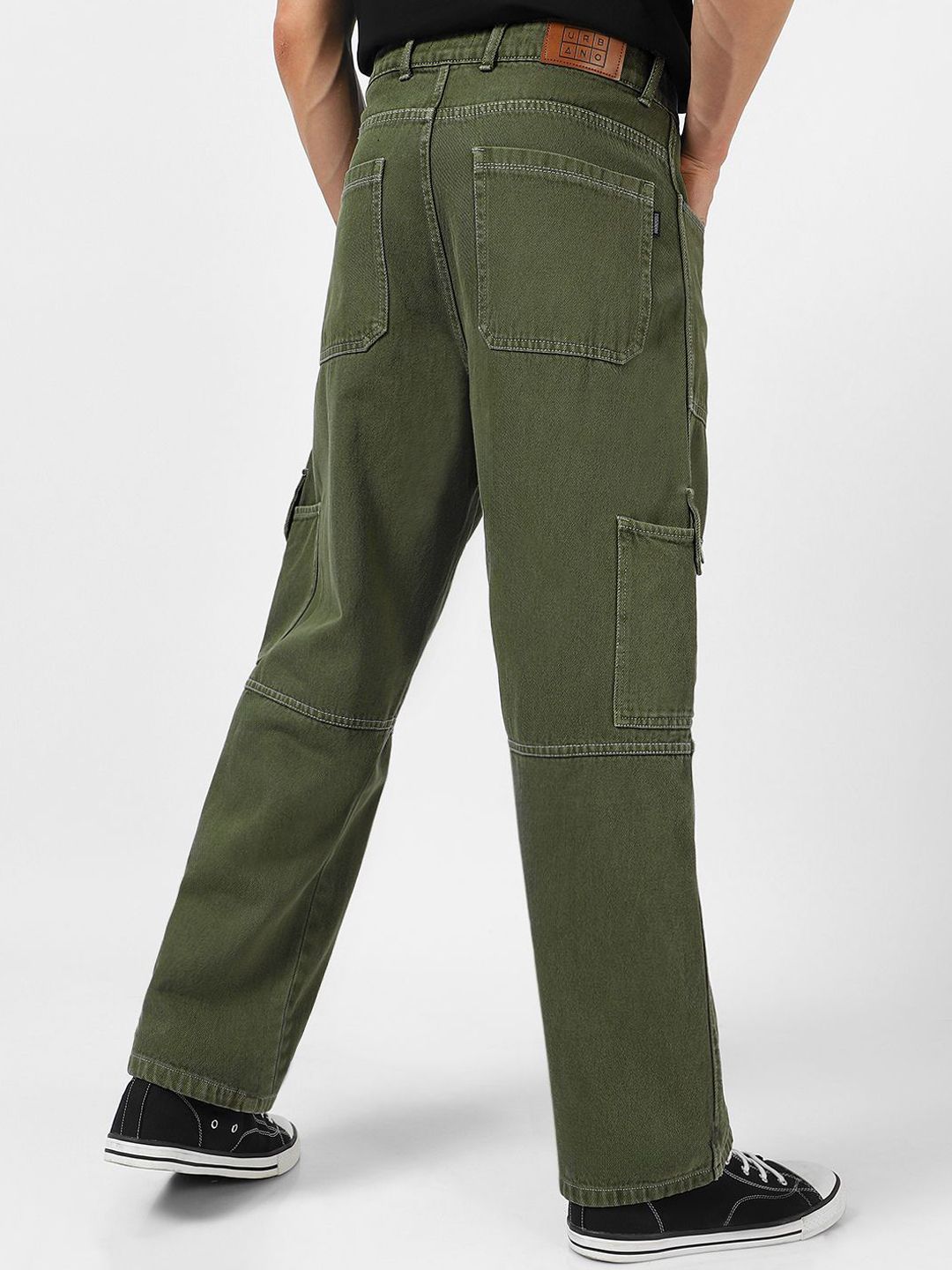 Urbano Fashion Men Baggy Fit Cargo Jeans